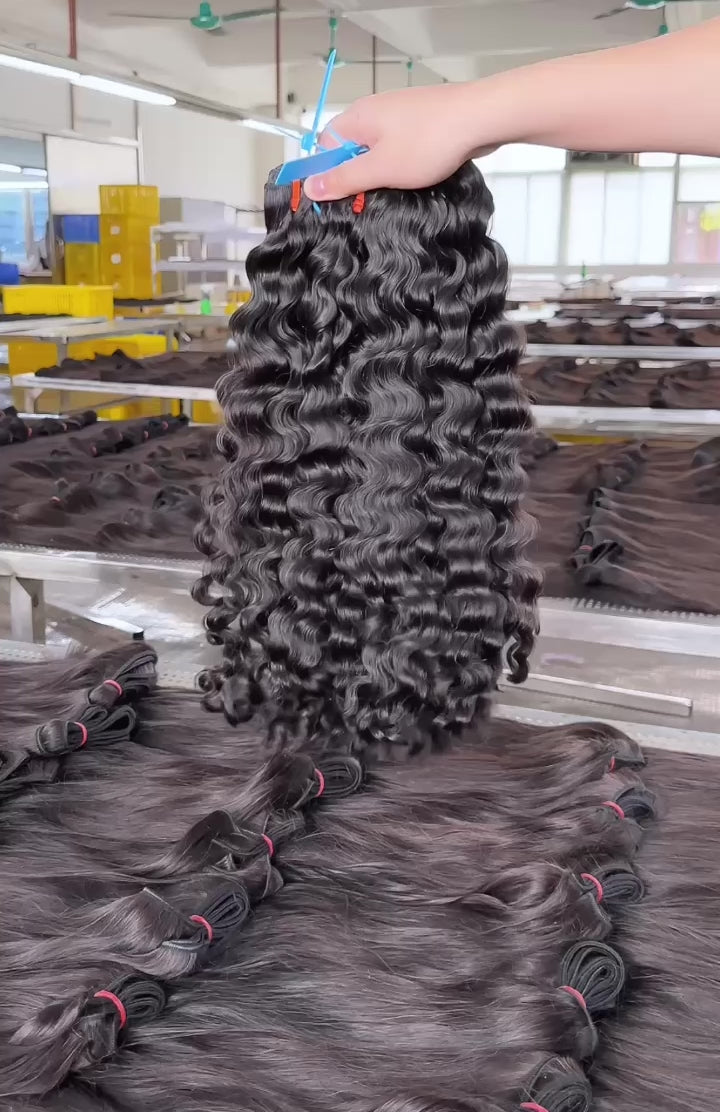 Thai Raw Hair BURMESE CURLY - Soft & Full Volume Bundles