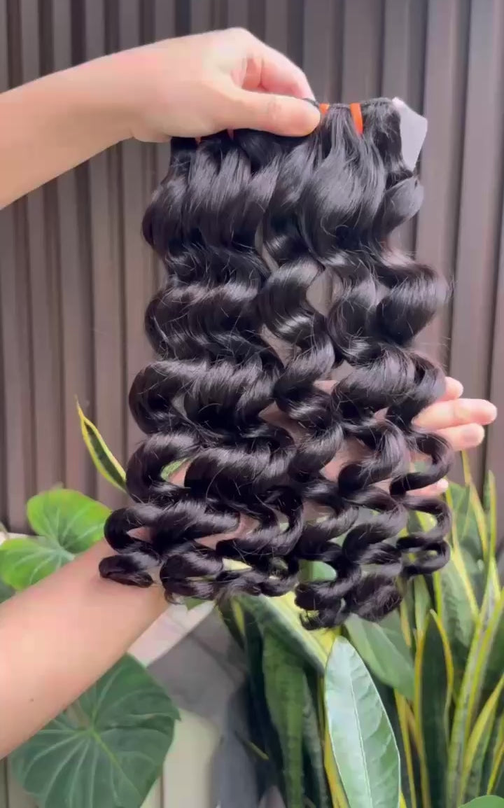 Thai Raw Hair LOOSE WAVE - Soft & Full Volume Bundles